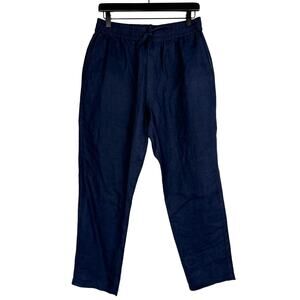 Rodd & Gunn Mens 100% Linen Resort Pants Navy Blue - S